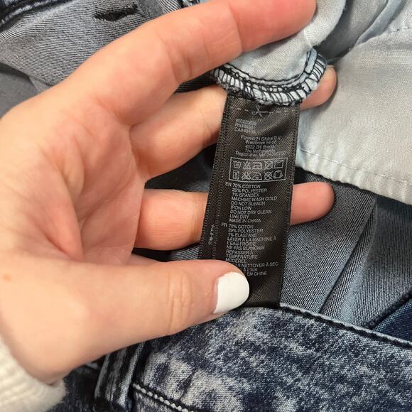 Forever 21 Dark Blue Acid Wash Style Skinny Jeans Size 14 - Picture 5 of 5